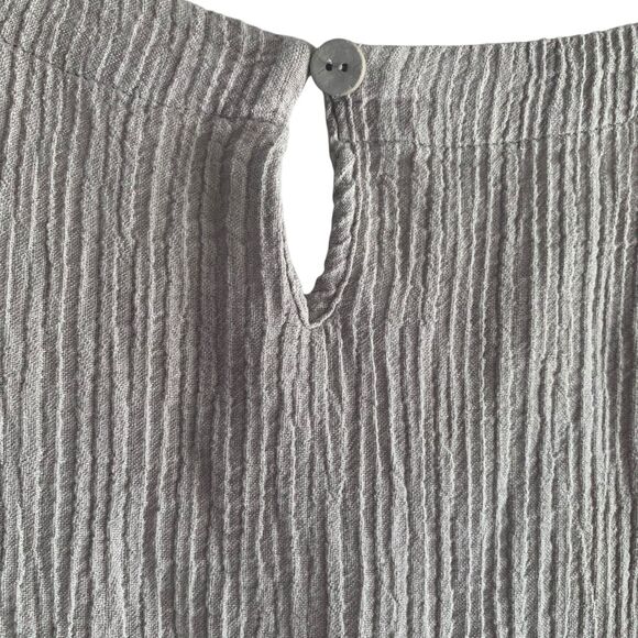 Soft Surrounding Womens Taupe Gauzy Lagenlook Top PL Button Detail Flowy Casual - Picture 7 of 7